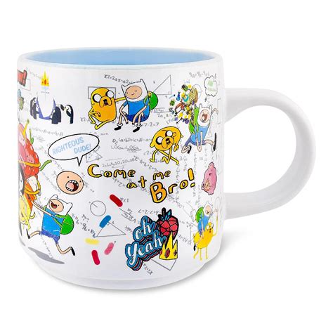 Adventure Time Characters Single Stackable Ceramic Mug Holds 13 Ounces ...