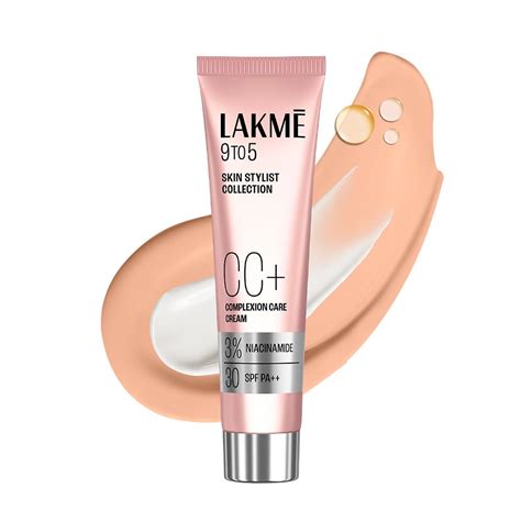 Lakme 9 to 5 CC Cream Beige with 3% Niacinamide Complex SPF 30 PA++| 9g ...
