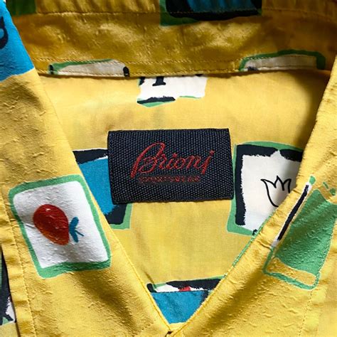 vintage BRIONI print rayon shirt | NOIR ONLINE