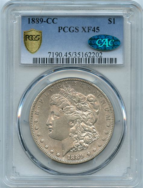 1889-CC Morgan Silver Dollar $1 - Certified PCGS XF45 - American Rare ...