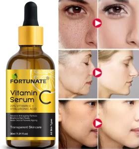 FORTUNATE Vitamin C Serum for Skin Brightening, UV Damage & Glow ...