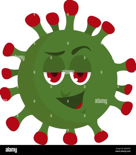 Green small virus, illustration, vector on white background Stock Vector Image & Art - Alamy