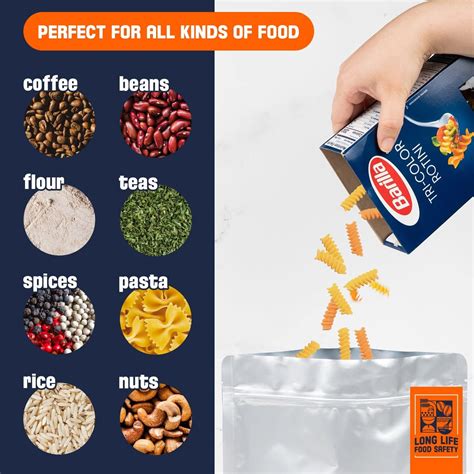 Buy 5 Gallon Bundle (25 bags) Mylar Bags For Food Storage | Includes ...