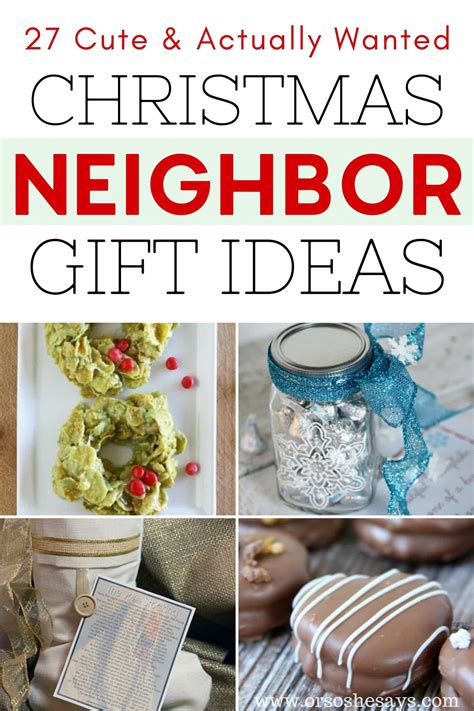 27 Cute Christmas Gift Ideas for Neighbors - Or so she says...