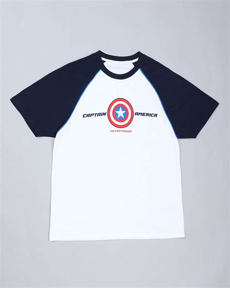 Captain America Printed Regular Fit Tshirt For Men – Free Authority