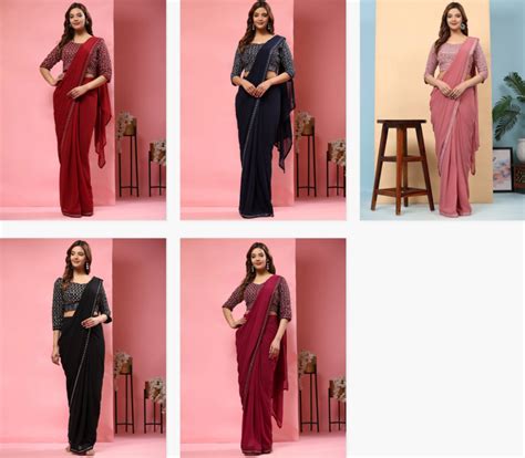 Amoha Trendz A330 Ready To Wear Saree Collection