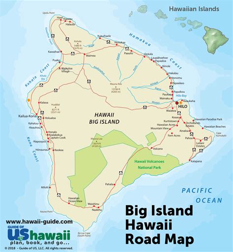 Printable Map Of Hawaii Big Island - Printable Word Searches