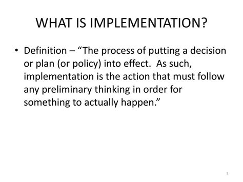 Image result for Implementering Definition