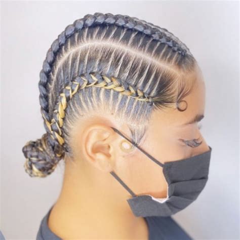40 All-Back Stitch Braids Cornrows That Makes a Statement - Coils and Glory