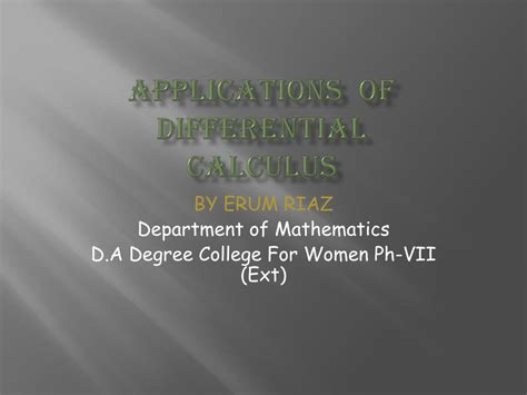 Image result for Differential Applications