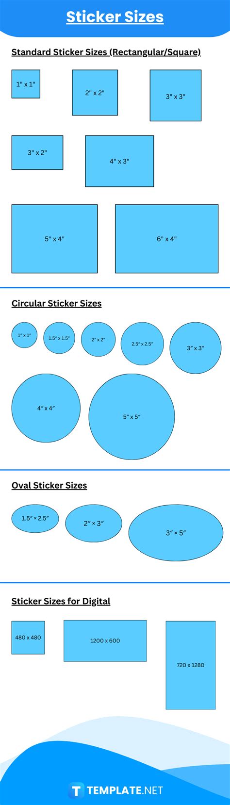 Image result for Custom Sticker Sizes