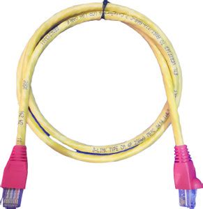 Ya-net Ethernet Cable 2 A 0.25 m LSZH cat6 patch cord 0.25meter (YELLOW ...