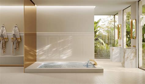 LA GRECA SIGNATURE CREAM Flooring By Versace Ceramics