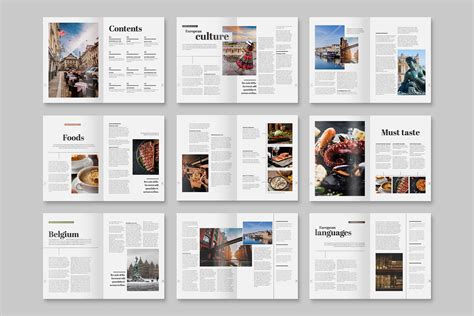 Minimal Travel Magazine Template [Indesign, INDD] - BrandPacks