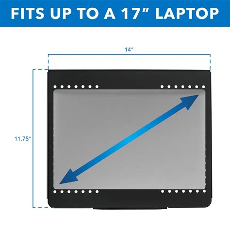 Mount-It! Laptop Desk Stand Mount | Articulating Vented Laptop Tray ...