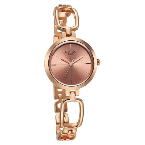 Buy Online Titan Raga Rose Gold Dial Watch for Women - 2725wm01 | Titan