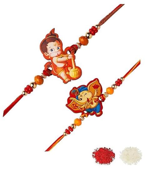 Bhavika Enterprises -rakhi for Kids hanuman & Ganeesh Ji Rakhi for Kids ...