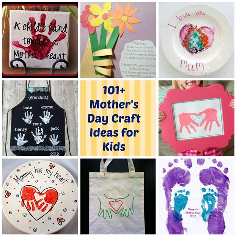 101 Mother's Day DIY Craft Ideas for Kids | Mothers day crafts for kids ...