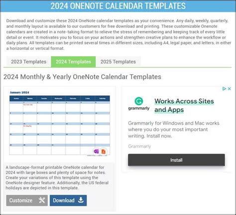 Image result for Create Calendar in OneNote