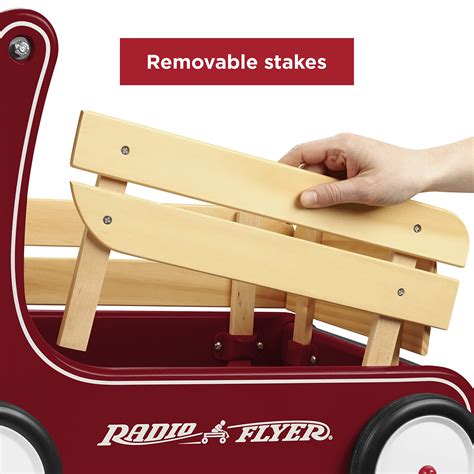 Radio Flyer Classic Walker Wagon, Sit to Stand Toddler Toy, Wood Walker ...
