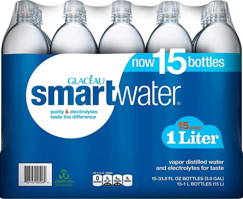 Amazon.com: smartwater Smart Water Sports Cap, 700ml, 24 Pack, 23.7 Fl ...