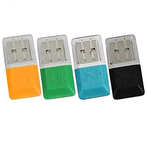 Flash Micro SD Card Reader (Color: Red, Blue, White and Yellow ...