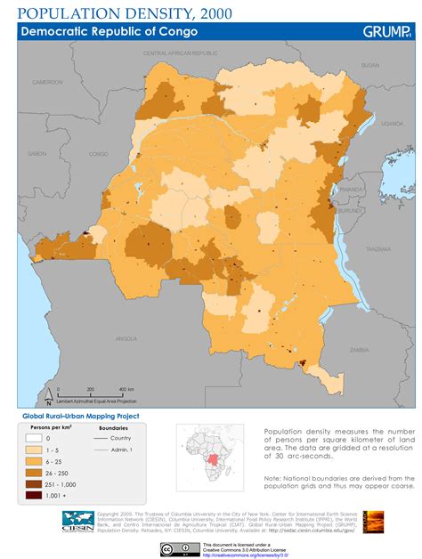 Democratic Republic of the Congo Map