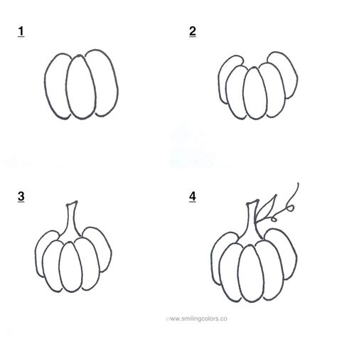 7 EASY Pumpkin Drawings For Your Sketchbook - Smiling Colors