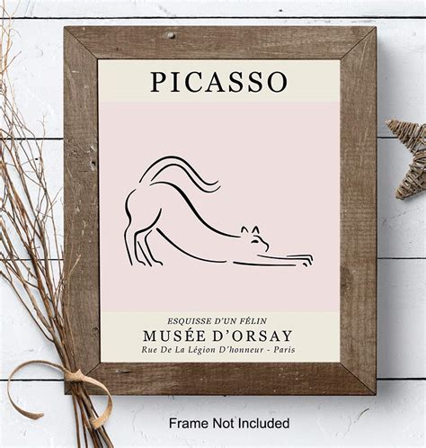 Buy Cat Home Decor - Pablo Picasso Wall Art - Picasso Poster - Cat Wall ...