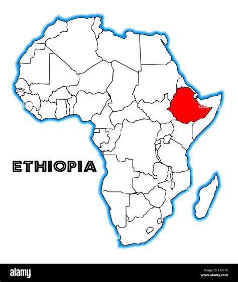 Map Ethiopia Africa