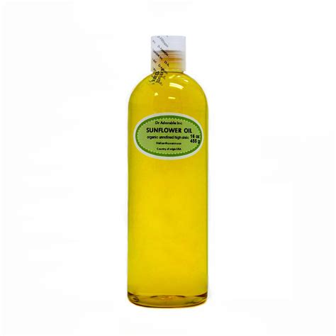 Buy Unrefined Sunflower Oil Cold Pressed 100% Pure 16 Oz/ 1 Pint Online ...