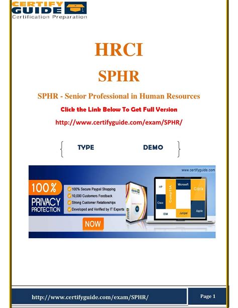 Ace Your SPHR Certification - HRM Exam