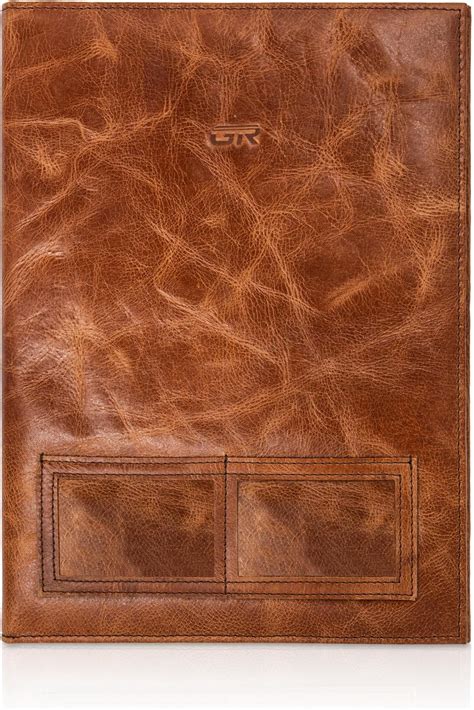 GR GOLDEN RIDERS | Genuine Leather Multipurpose Professional A-4 File ...