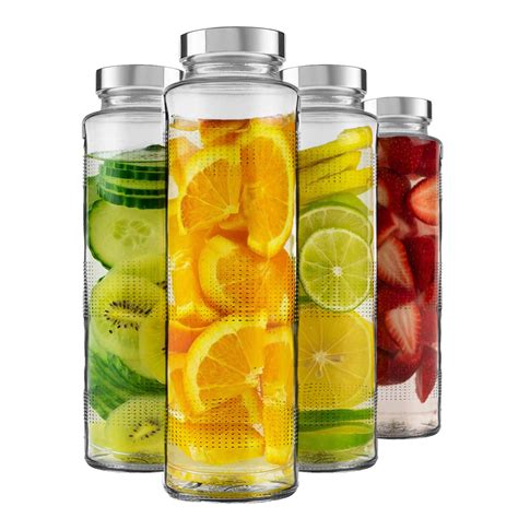 SHREE KASHTBHANJAN INTERNATIONAL Glass Water Bottle with Leak-Proof ...