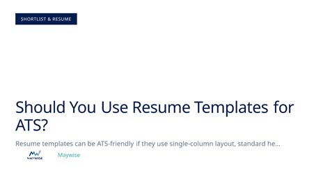 Should You Use ATS Resume Templates? Honest Answer 2026