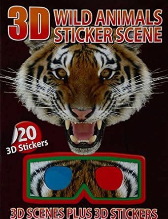 Buy 3D WILD ANIMALS STICKER SCENE Book Online at Low Prices in India ...