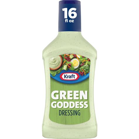 Kraft Creamy Green Goddess Salad Dressing, 16 fl oz Bottle - Walmart.com