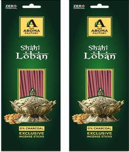The Aroma Factory Shahi Loban Agarbatti Incense Sticks (Charcoal Free ...
