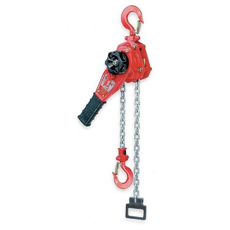 Coffing Hoists Lever Chain Hoist, 1650 lb Load Capacity, 5 ft Hoist ...