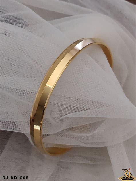 hIGH Gold Finish Superior Qulity Punjabi Kada for Men KD-008 – Rudraksh ...