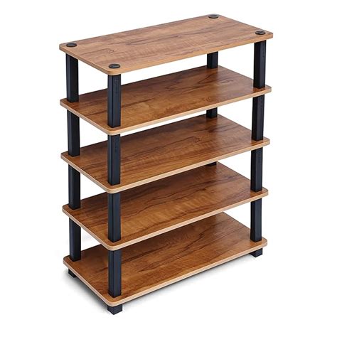 Livzing 5-Tier Turn-N-Tube Wooden Shoe Rack Organizer-Multipurpose ...