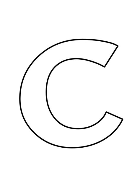 Printable Bubble Letters: Fancy Bubble Letter C