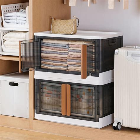 Plastic Folding Wardrobe Storage Organizer (1 Layer / 1 Pc) – DeoDap