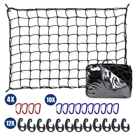 Buy GZSH 3 x 4 FT Heavy Duty SUV Bungee Cargo Net Pickup Truck Bed ...