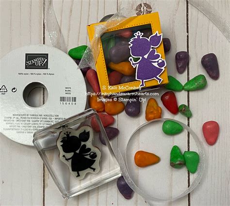 Halloween Week 3 -Day 2 - Easy Nerds Candy Corn Peekaboo Box