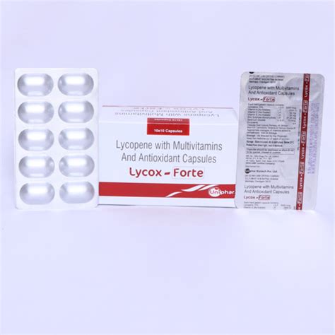 LYCOX-FORTE Capsules Uniphar Biotech Pvt. Ltd.