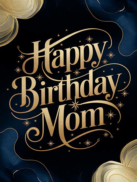 Free Download Happy Birthday Mom Glitter