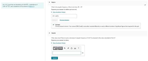 An L-R-C circuit has an inductance of 0.500 H. a capacitance of00x10-5 ...