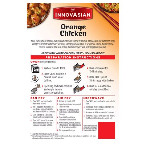 InnovAsian Frozen Orange Chicken - Shop Entrees & sides at H-E-B
