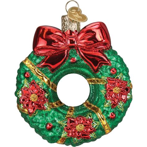 Old World Christmas Wreath Hanging Figurine Ornament | Wayfair